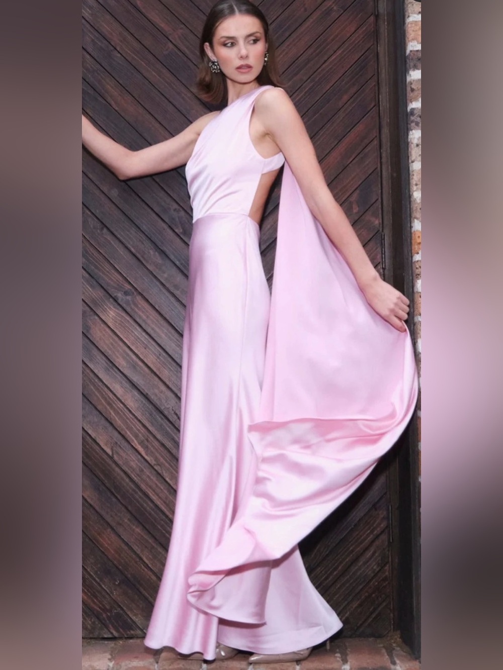Sonya Moda Nabila Open-Back Gown - Blush